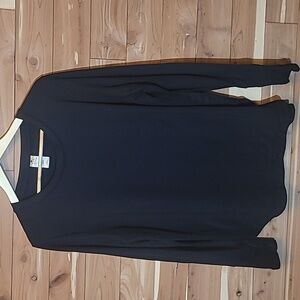 Super Soft Long-Sleeve Top, Size XL, Black